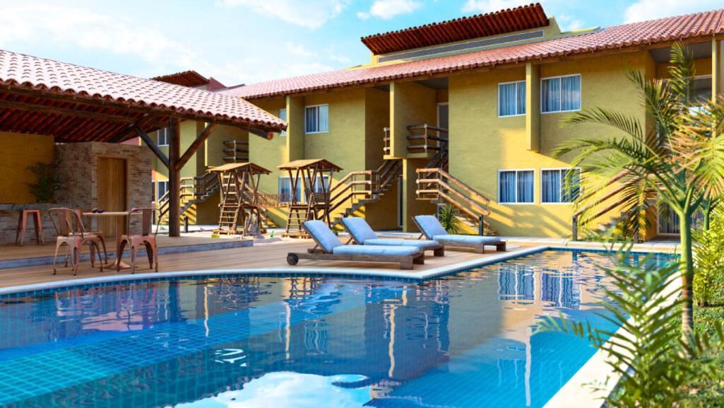 Casa Na Praia Com Piscina Luis Correia Esterno foto